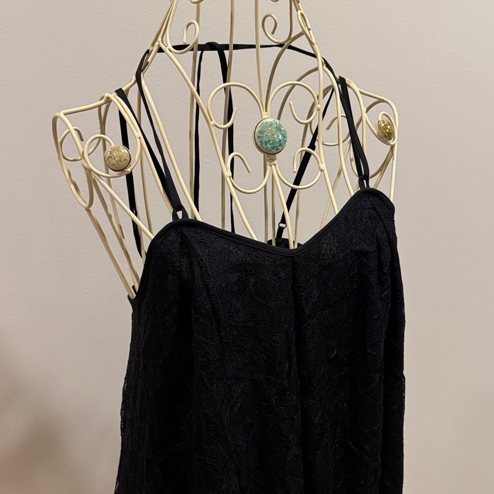 NWT Black Lace Strappy Dress